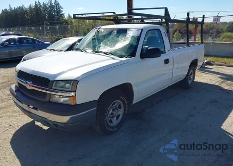 2004 Chevrolet Silverado 1500 Work Truck из США, поврежденный, VIN 1GCEC14X64Z353483